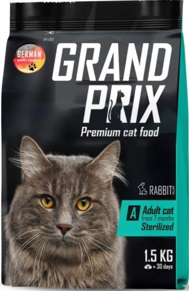 GRAND PRIX сух. корм д/кош. с кроликом д/стерил. и кастрир. 1,5кг							