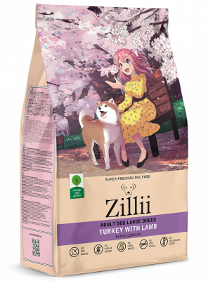 ZILLII Adult Dog Large Breed Сухой корм для взрослых собак крупных пород 15кг Индейка с Ягнёнком