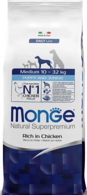 MONGE Dog Medium   корм д/щенков средних пород 12 кг