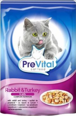 Превиталь Классик пауч д/кош. 100 г. Кролик/Индейка в желе