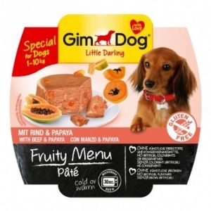 GimDog Fruity Menu Паштет говядина и папайя д/собак 100гр