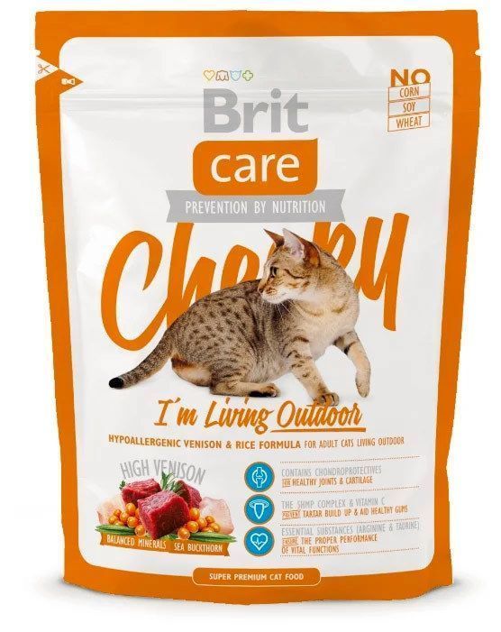 БРИТ 400 гCare Cat Cheeky Outdoor door д/активных кошек и кошек улично
