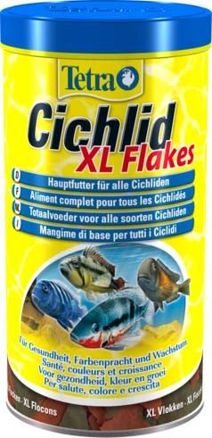 TETRA   Cichlid Flakes ХL  1000 мл круп. хлопья д/всех видов цих.