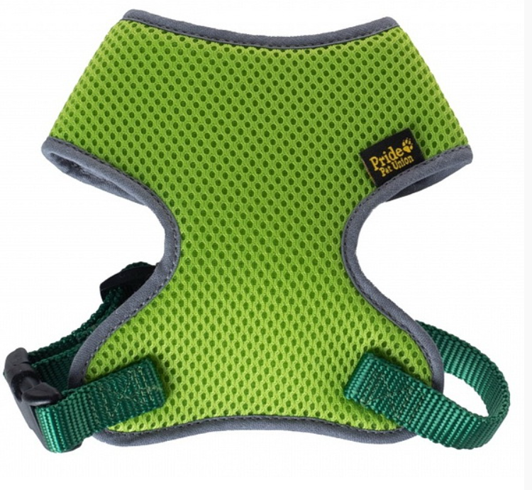 Шлейка из 3D сетки  PRIDE FIT для собаки, цв.салат. S (обх.шеи 28см, обх.гр. 34-45см)		