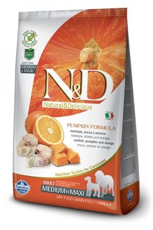 N/D Dog Pumpkin Codfish&Orange Adult Medium&Maxi  2.5