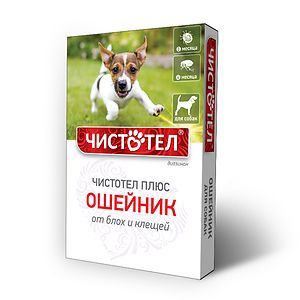Чистотел ошейник пр/бл д/собак 2 мес.