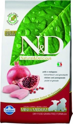N&D Dog Chicken&Pomegranate Puppy Mini&Medium 0.8kg