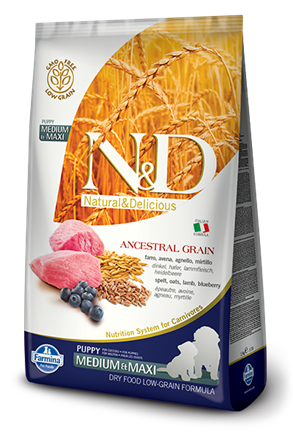 N/D  Low Grain Dog Lamb/Blueberry Puppy Medium/Maxi  2,5 кг