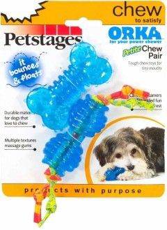 Petstages набор из 2-х игрушек д/собак  мелких пород "Орка костока ган