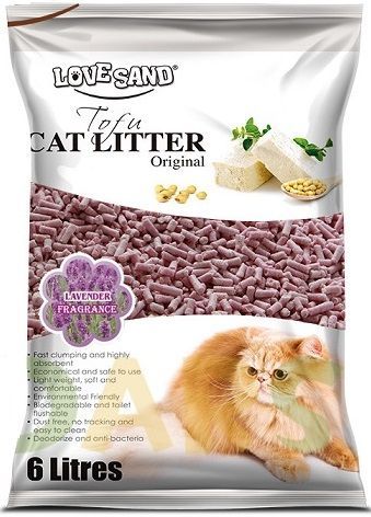 EMILY PETS наполнитель комкующий соевый - Лаванда 2,8кг