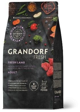 GRANDORF Fresh Cat ADULT Lamb&Sweet Potato (Свежее мясо ягненка с бататом для кошек) 400 г