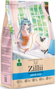 ZILLII Sensitive Digestion Cat Сухой корм для взрослых кошек с чувствительным пищеварением 2 кг Белая Рыба