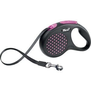 FLEXI рулетка DESINE трос S 5м 12 кг розовый 