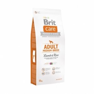 БРИТ 1 кг Care Adult Medium BREED, для собак средних  пород, ягненок/рис