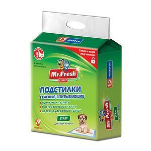 Пеленки 40*60 (15шт) Mr/Fresh  Eхpert start
