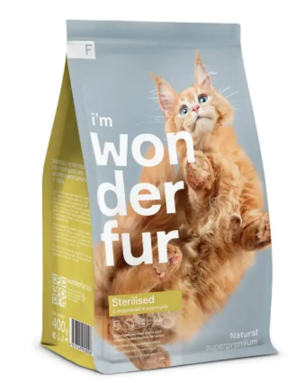 Wonderfur для стерилизованных кошек с курицей, 5 кг