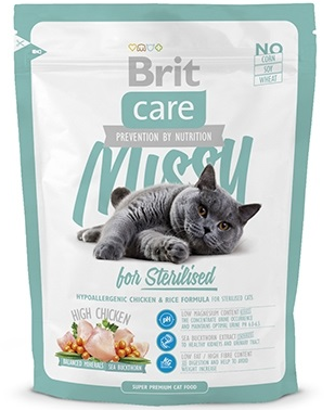 БРИТ 400 г Care Cat Missy for Steril. д/кастриров.котов