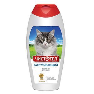 ЧИСТОТЕЛ 180 мл Шампунь д/кошек распутывающий