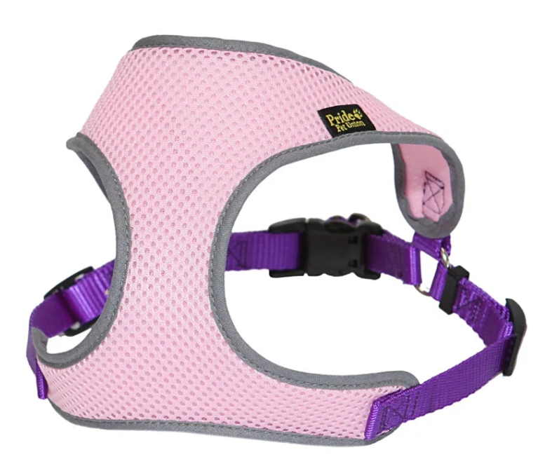 Шлейка из 3D сетки  PRIDE FIT для собаки, цв.розовый XS (обх.шеи 22см, обх.гр. 28-41см)	