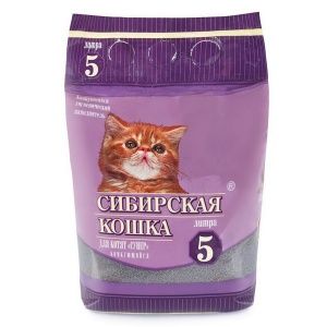 СИБИРСКАЯ КОШКА наполнитель комкующий 5 л для Котят СУПЕР 