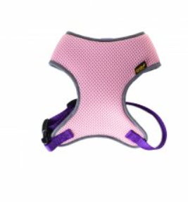 Шлейка из 3D сетки  PRIDE FIT для собаки, цв.розовый S (обх.шеи 28см, обх.гр. 34-45см)		