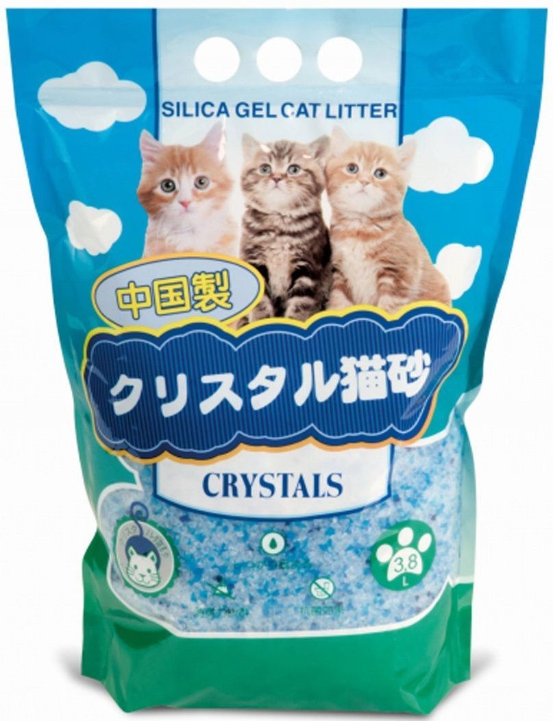 HAKASE AREKKUSU наполнитель силикагелевый Сrystals Fresh Active 3,8 литра