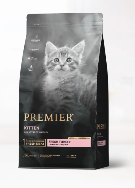 PREMIER Cat Turkey KITTEN  (Свежая индейка для котят) 400 г