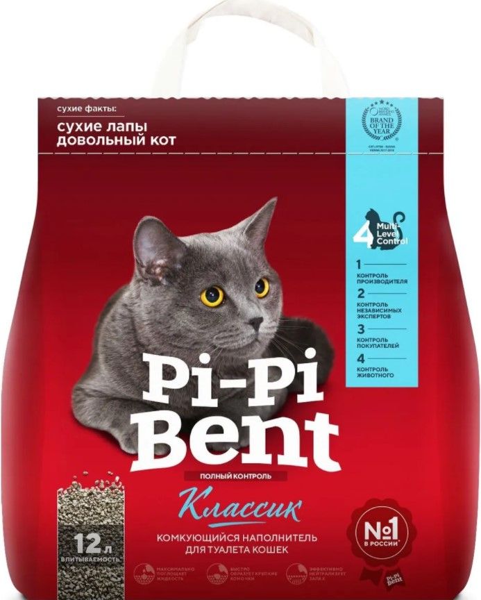PI-PI-BENT наполнитель комкующий12 л - 5 кг