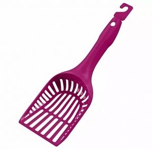 Moderna совочек для туалета Handy Scoop 26,5см, широкие отверстия, розовый							