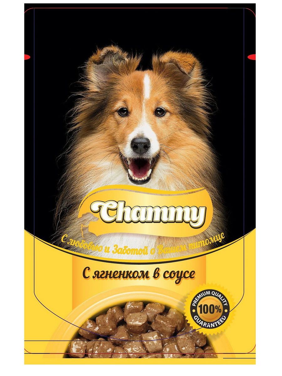 Chammy влажный для собак 85 г.  с ягненком  в соусе