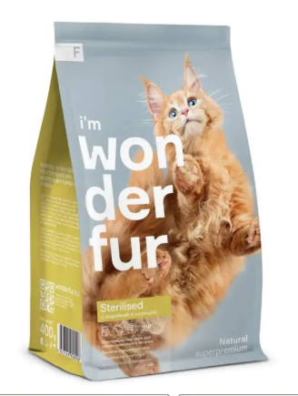 Wonderfur для стерилизованных кошек с курицей, 2 кг