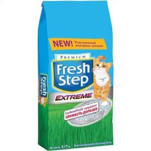 FRESH STEP наполнитель впитывающий тройной контроль запахов 3,17 кг