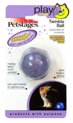 Petstages игрушка д/кошек Орка мяч-мигающий