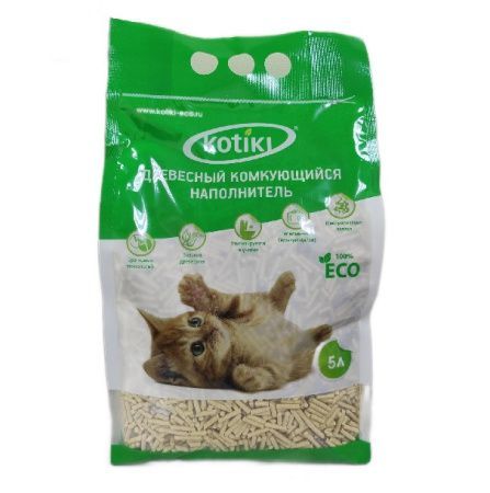 КОТИКИ наполнитель комкующийся 5 л.