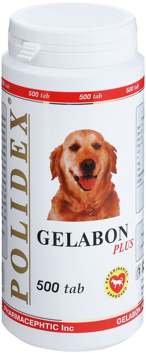 POLIDEX 500 Gelabon plus витамины для собак 
