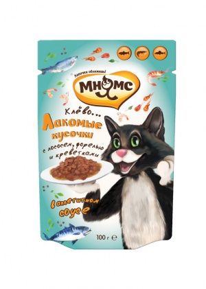 Мнямс пауч для  кошек Рыбный Фестиваль 100гр.