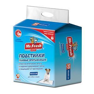 Пеленки 40*60 (30шт) Mr/Fresh Regular Eхpert