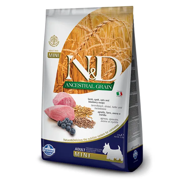 N&D Dog Lamb&Blueberry Adult Mini 2,5 kg