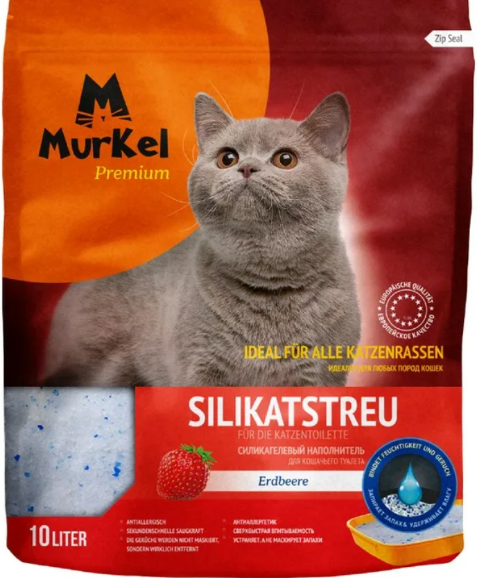 MURKEL наполнитель силикагель Клубника 10 л