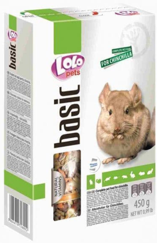 LoLo Pets корм д/шиншилл полнорационный 450 г