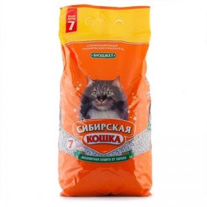 СИБИРСКАЯ КОШКА наполнитель впитывающий 7л БЮДЖЕТ 