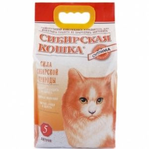 СИБИРСКАЯ КОШКА наполнитель комкующий 5 л ОПТИМА  