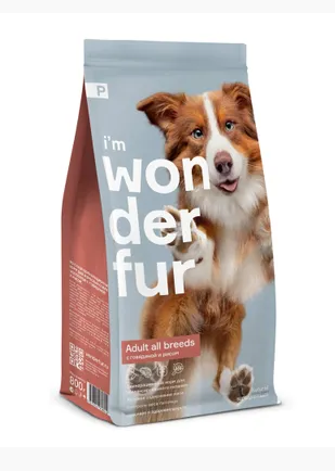 Wonderfur для собак с индейкой, 800 г. 
