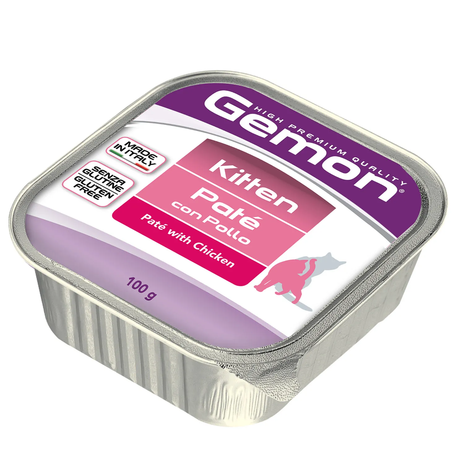GEMON CAT для котят 100 г курица  паштет 