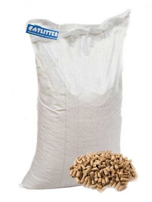 CATLITTER наполнитель впитывающий 20кг (древесные гранулы 8-10 мм)