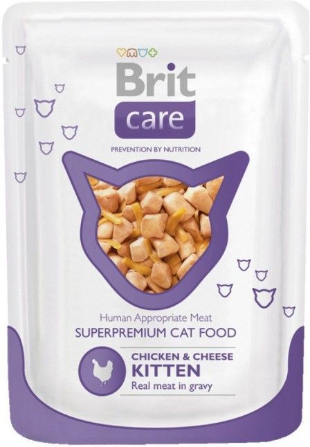 BRIT Care Cat Курица и сыр для котят 80 гр