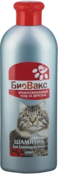 БиоВакс Шампунь д/кошек длиношерст. 355 мл