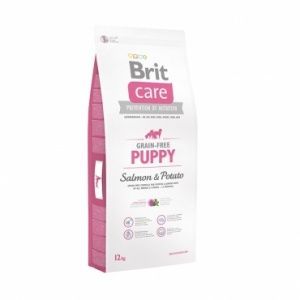 БРИТ 3 кг Care Salmon & Potato PUPPY беззерновой, для щенков, лосось/картофель