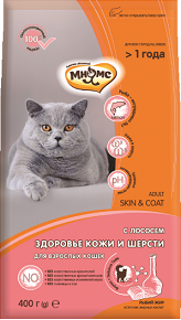МНЯМС Skin&Coat  корм с лососем, кожа/шерсть  400 гр 
