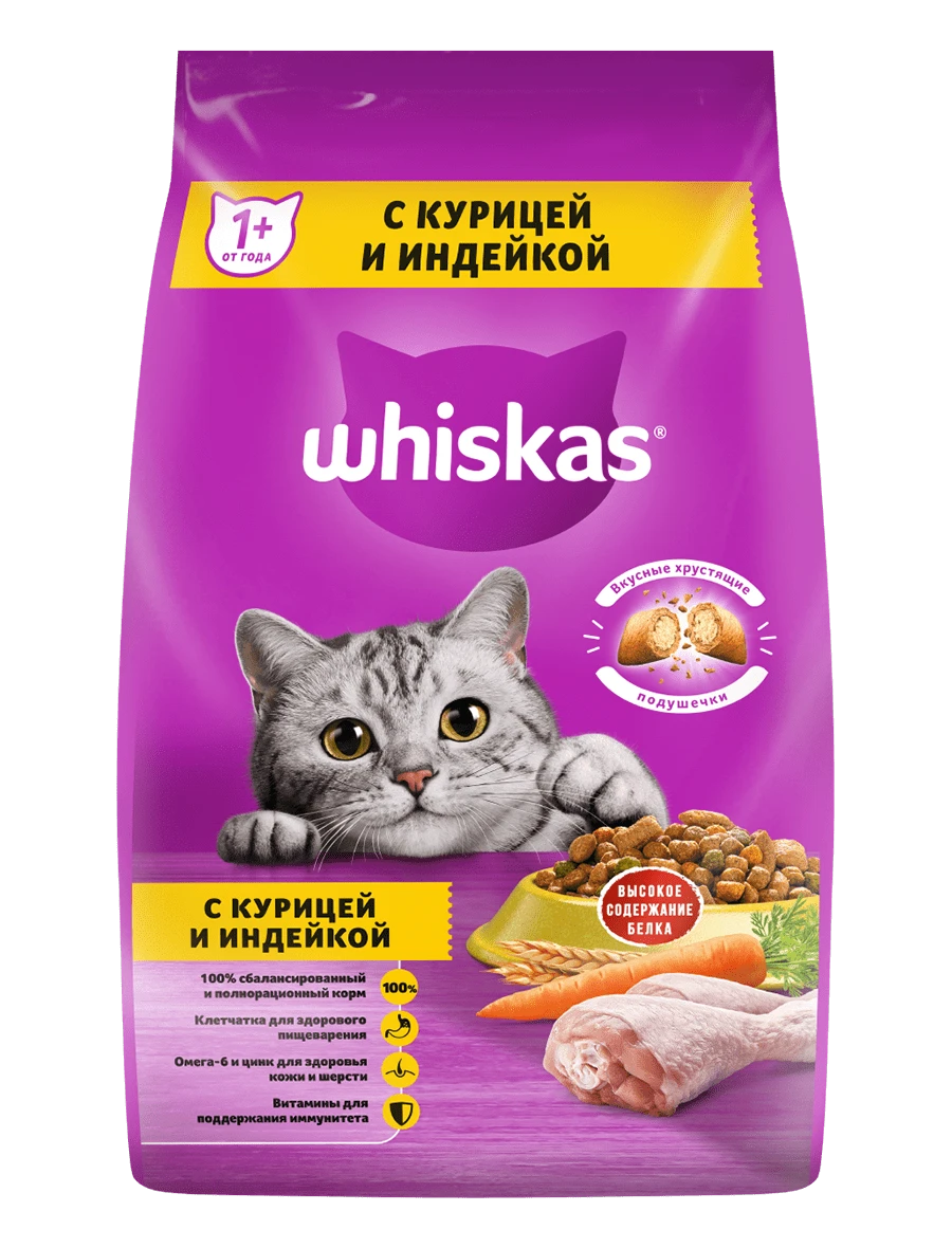 Вискас под/паш курица/индейка 1,9 кг
